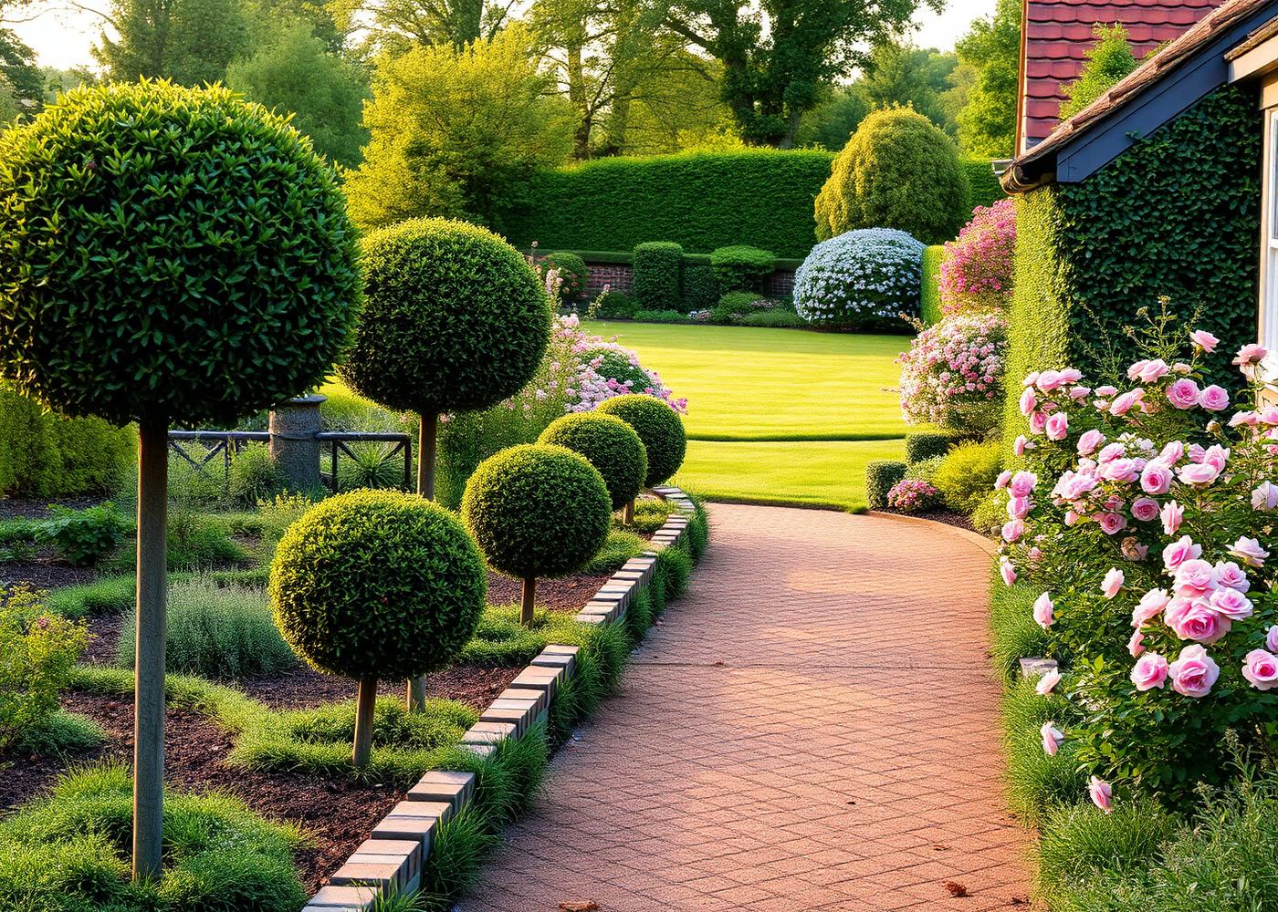 Topiary and borders kept in shape